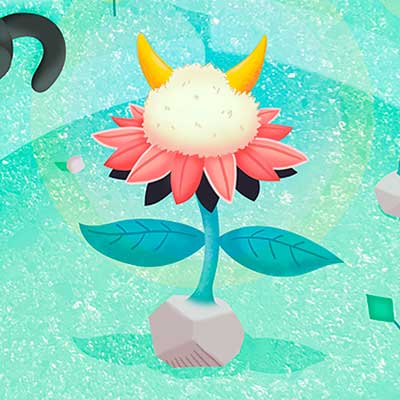 Ponboksの遊べる体験型アート展 「石ころ花の発見」